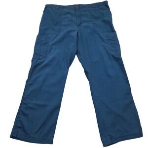 Carhartt C54108 Mens Scrub Pants‎ Ripstop 8 Pocket Cargo Regular XL Navy Blue